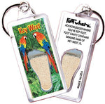 Load image into Gallery viewer, Key West, FL FootWhere® Souvenir Keychain. Made in USA-FootWhere® Souvenirs