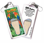 Load image into Gallery viewer, Key West, FL FootWhere® Souvenir Zipper-Pull. Made in USA-FootWhere® Souvenirs