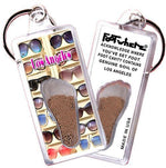 Load image into Gallery viewer, Los Angeles FootWhere® Souvenir Key Chain. Made in USA-FootWhere® Souvenirs