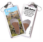 Load image into Gallery viewer, Los Angeles FootWhere® Souvenir Zipper-Pull. Made in USA-FootWhere® Souvenirs
