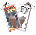 Load image into Gallery viewer, Los Angeles FootWhere® Souvenir Zipper-Pull. Made in USA-FootWhere® Souvenirs