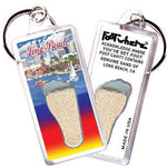 Load image into Gallery viewer, Long Beach FootWhere® Souvenir Key Chain. Made in USA-FootWhere® Souvenirs