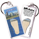 Load image into Gallery viewer, Long Beach FootWhere® Souvenir Key Chain. Made in USA-FootWhere® Souvenirs