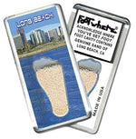 Load image into Gallery viewer, Long Beach FootWhere® Souvenir Fridge Magnet. Made in USA-FootWhere® Souvenirs