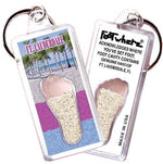 Load image into Gallery viewer, Fort Lauderdale FootWhere® Souvenir Keychains 6 Piece Set. Made in USA-FootWhere® Souvenirs