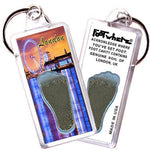 Load image into Gallery viewer, London, UK FootWhere® Souvenir Key Chain. Made in USA-FootWhere® Souvenirs