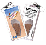 Load image into Gallery viewer, Las Vegas FootWhere® Souvenir Zipper-Pull. Made in USA-FootWhere® Souvenirs