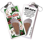 Load image into Gallery viewer, Las Vegas FootWhere® Souvenir Zipper-Pull. Made in USA-FootWhere® Souvenirs