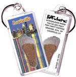 Load image into Gallery viewer, Louisville FootWhere® Souvenir Keychain. Made in USA-FootWhere® Souvenirs