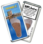 Load image into Gallery viewer, Mobile, AL FootWhere® Souvenir Fridge Magnet. Made in USA-FootWhere® Souvenirs