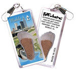 Load image into Gallery viewer, Mobile, AL FootWhere® Souvenir Zipper-Pull. Made in USA-FootWhere® Souvenirs