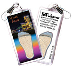 Load image into Gallery viewer, Myrtle Beach FootWhere® Souvenir Zipper-Pull. Made in USA - FootWhere® Souvenir Shop