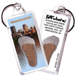 Load image into Gallery viewer, Manchester FootWhere® Souvenir Keychain. Made in USA-FootWhere® Souvenirs