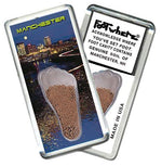 Load image into Gallery viewer, Manchester FootWhere® Souvenir Fridge Magnet. Made in USA-FootWhere® Souvenirs