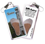 Load image into Gallery viewer, Manchester FootWhere® Souvenir Zipper-Pull. Made in USA-FootWhere® Souvenirs