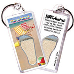 Load image into Gallery viewer, Marco Island FootWhere® Souvenir Key Chain. Made in USA-FootWhere® Souvenirs