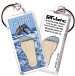 Load image into Gallery viewer, Marco Island FootWhere® Souvenir Key Chain. Made in USA-FootWhere® Souvenirs