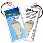 Load image into Gallery viewer, Marco Island FootWhere® Souvenir Key Chain. Made in USA-FootWhere® Souvenirs