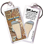 Load image into Gallery viewer, Marco Island FootWhere® Souvenir Key Chain. Made in USA-FootWhere® Souvenirs