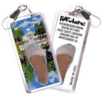 Load image into Gallery viewer, Montgomery, AL FootWhere® Souvenir Zipper-Pull. Made in USA-FootWhere® Souvenirs