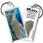Load image into Gallery viewer, Malibu FootWhere® Souvenir Keychain. Made in USA-FootWhere® Souvenirs