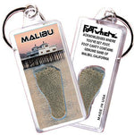 Load image into Gallery viewer, Malibu FootWhere® Souvenir Keychain. Made in USA-FootWhere® Souvenirs