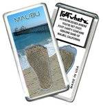 Load image into Gallery viewer, Malibu FootWhere® Souvenir Fridge Magnet. Made in USA-FootWhere® Souvenirs
