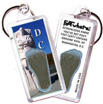 Load image into Gallery viewer, Washington, D.C. FootWhere® Souvenir Keychain. Made in USA-FootWhere® Souvenirs