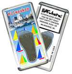 Load image into Gallery viewer, Milwaukee FootWhere® Souvenir Fridge Magnets. 6 Piece Set. Made in USA - FootWhere® Souvenir Shop