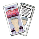Load image into Gallery viewer, Miami FootWhere® Souvenir Fridge Magnets. 6 Piece Set. Made in USA - FootWhere® Souvenir Shop