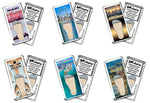 Load image into Gallery viewer, Miami FootWhere® Souvenir Fridge Magnets. 6 Piece Set. Made in USA - FootWhere® Souvenir Shop