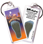 Load image into Gallery viewer, Minneapolis FootWhere® Souvenir Keychains. 6 Piece Set. Made in USA-FootWhere® Souvenirs