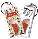 Load image into Gallery viewer, Memphis FootWhere® Souvenir Keychain. Made in USA-FootWhere® Souvenirs