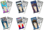 Load image into Gallery viewer, Norfolk FootWhere® Souvenir Fridge Magnets. 6 Piece Set. Made in USA - FootWhere® Souvenir Shop