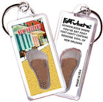 Load image into Gallery viewer, New Orleans FootWhere® Souvenir Keychain. Made in USA-FootWhere® Souvenirs