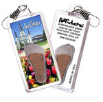 Load image into Gallery viewer, New Orleans FootWhere® Souvenir Zipper-Pull. Made in USA-FootWhere® Souvenirs