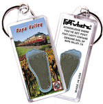 Load image into Gallery viewer, Napa Valley FootWhere® Souvenir Keychain. Made in USA-FootWhere® Souvenirs