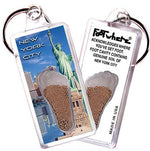 Load image into Gallery viewer, New York City FootWhere® Souvenir Keychain. Made in USA - FootWhere® Souvenir Shop