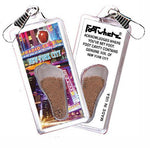 Load image into Gallery viewer, New York City FootWhere® Souvenir Zipper-Pull. Made in USA-FootWhere® Souvenirs