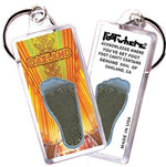 Load image into Gallery viewer, Oakland FootWhere® Souvenir Keychain. Made in USA-FootWhere® Souvenirs