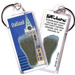 Load image into Gallery viewer, Oakland FootWhere® Souvenir Keychain. Made in USA-FootWhere® Souvenirs