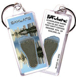 Load image into Gallery viewer, Oakland FootWhere® Souvenir Keychain. Made in USA-FootWhere® Souvenirs