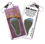 Load image into Gallery viewer, Oakland FootWhere® Souvenir Zipper-Pull. Made in USA-FootWhere® Souvenirs