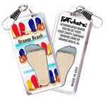 Load image into Gallery viewer, Orange Beach FootWhere® Souvenir Zipper-Pull. Made in USA - FootWhere® Souvenir Shop