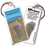 Load image into Gallery viewer, Ocean Beach FootWhere® Souvenir Keychain. Made in USA-FootWhere® Souvenirs
