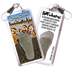 Load image into Gallery viewer, Ocean Beach FootWhere® Souvenir Zipper-Pulls. 6 Piece Set. Made in USA-FootWhere® Souvenirs