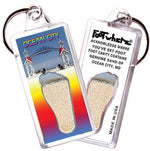 Load image into Gallery viewer, Ocean City FootWhere® Souvenir Keychain. Made in USA-FootWhere® Souvenirs