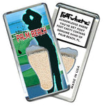 Load image into Gallery viewer, Palm Beach, FL FootWhere® Souvenir Fridge Magnet. Made in USA-FootWhere® Souvenirs