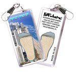 Load image into Gallery viewer, Palm Beach, FL FootWhere® Souvenir Zipper-Pull. Made in USA-FootWhere® Souvenirs