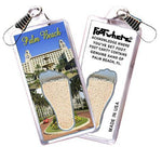 Load image into Gallery viewer, Palm Beach, FL FootWhere® Souvenir Zipper-Pull. Made in USA-FootWhere® Souvenirs